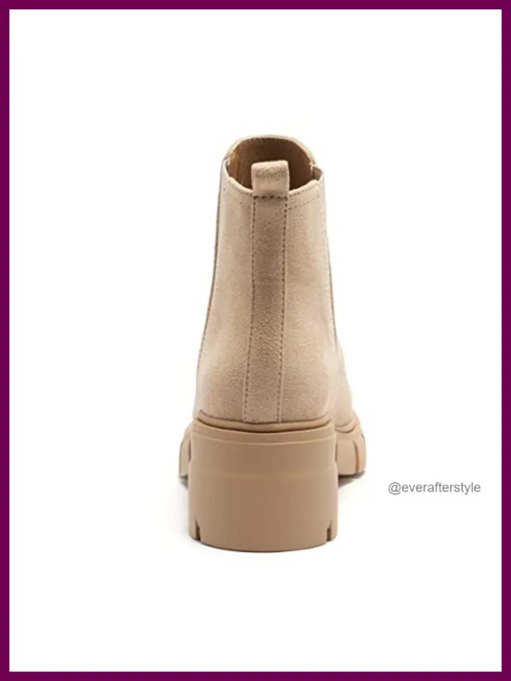 Women's Chelsea Boots Elastic Chunky Block Heel Platform Lug Sole Ankle Booties